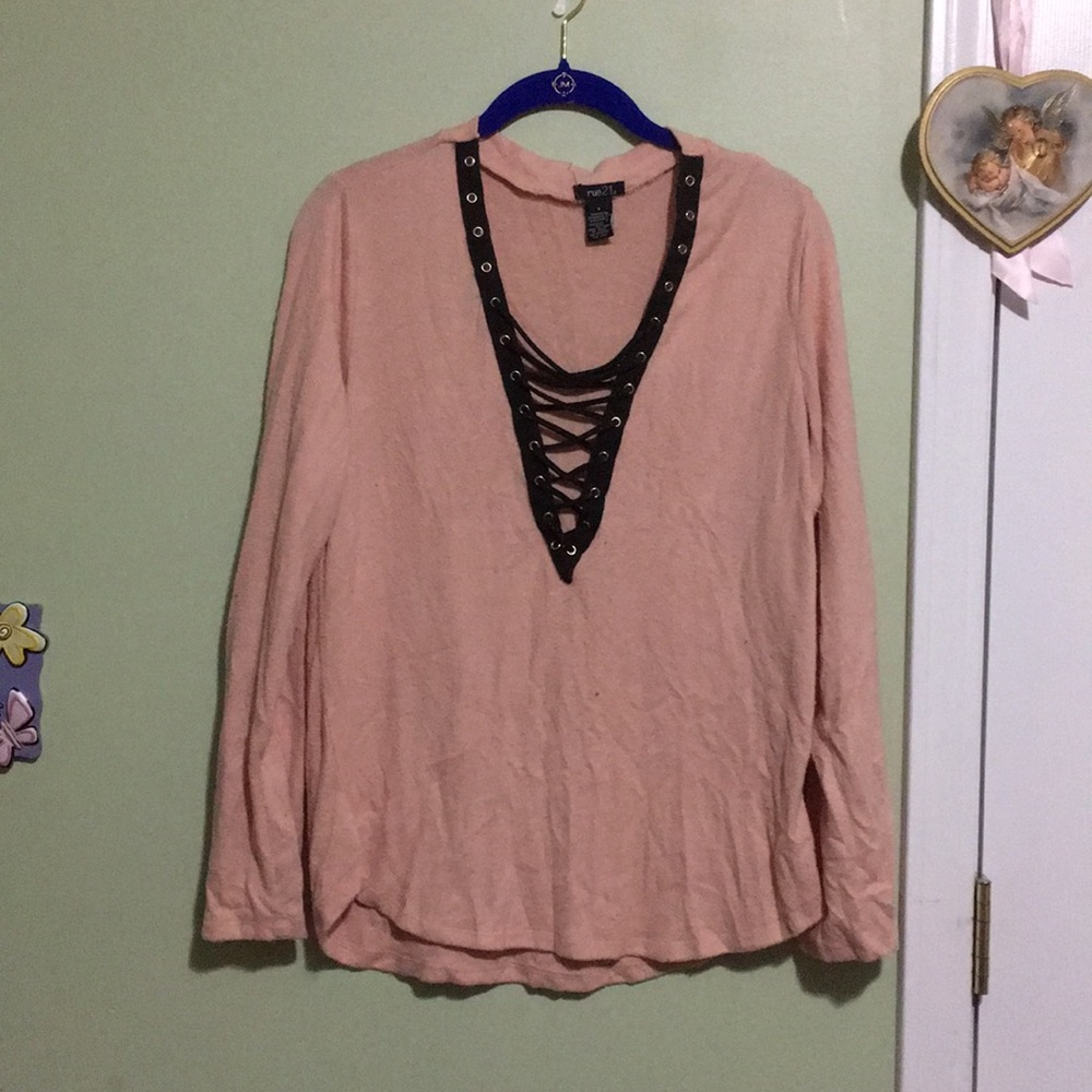 Pink lace up